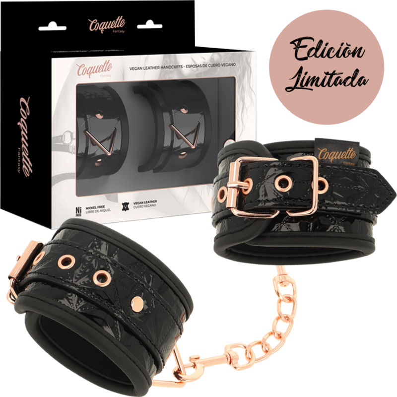 Coquette Chic Desire Black Edition Handcuffs With Neoprene Lining | Niks.fi verkkokauppa