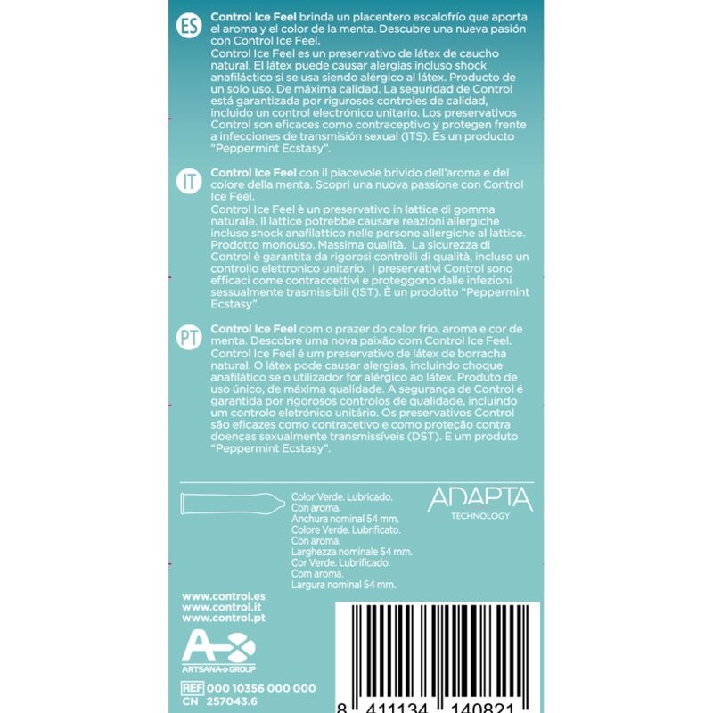 Control Ice Feel Cool Effect 10 Units | Niks.fi verkkokauppa