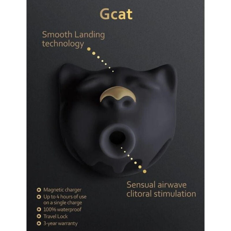 G-Vibe Gcat Mystic Black Clitoris Sucker | Niks.fi verkkokauppa