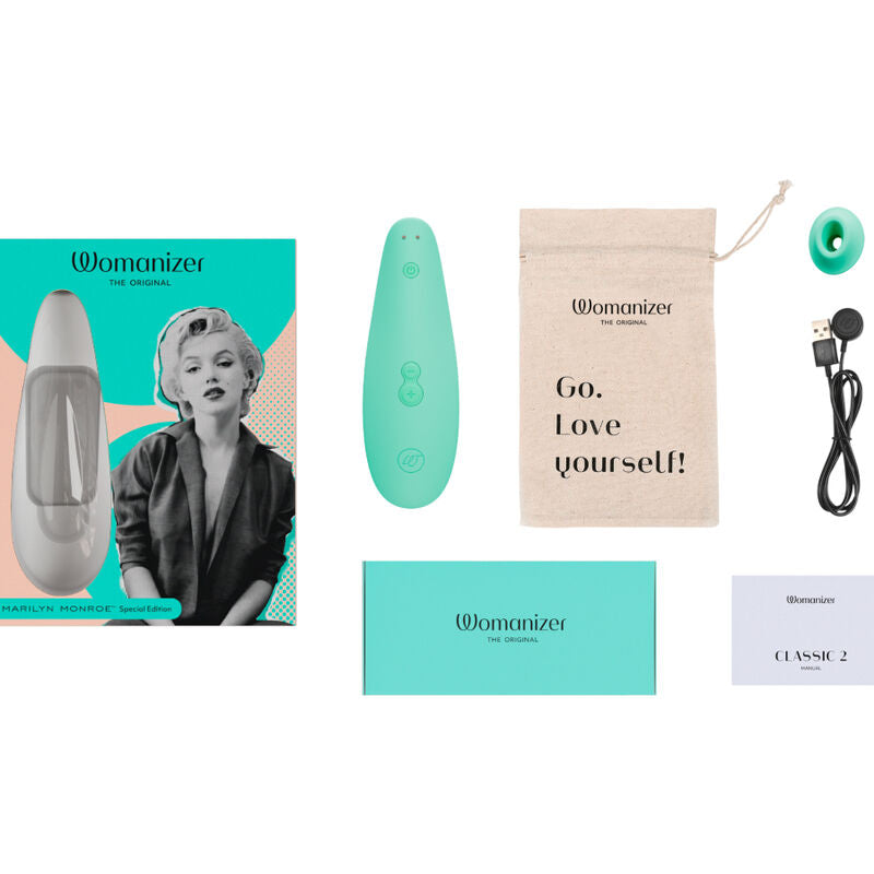 Womanizer Marilyn Monroe Classic 2 Clitoral Stimulator Mint | Niks.fi verkkokauppa