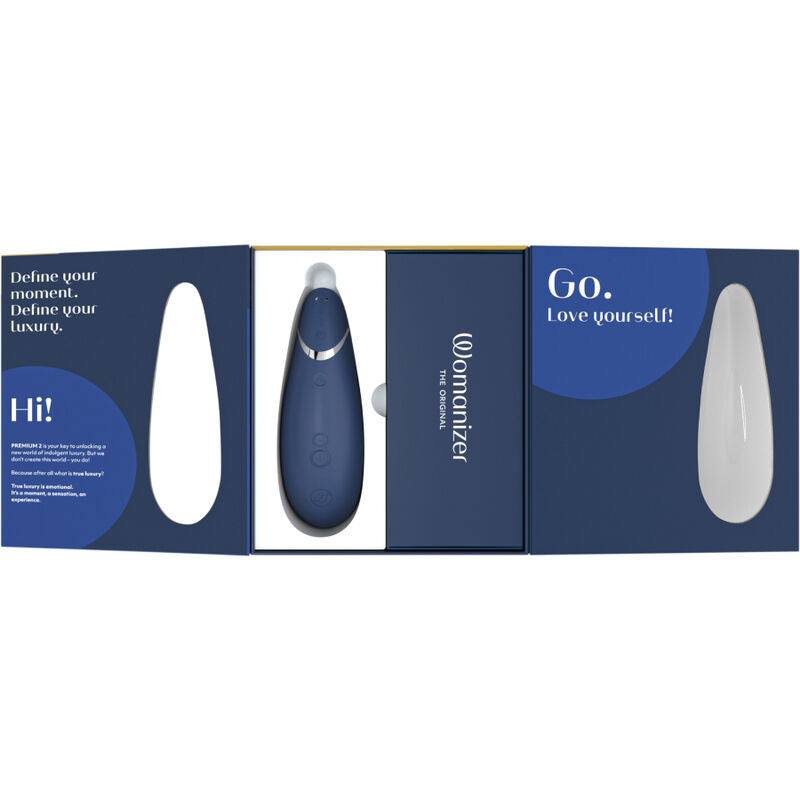 Womanizer Premium 2 Clitoral Stimulator Blueberry | Niks.fi verkkokauppa
