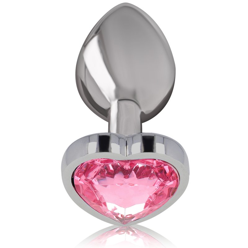 Intense Aluminum Metal Anal Plug Pink Heart Size L | Niks.fi verkkokauppa