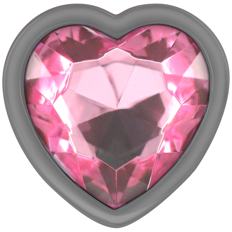 Intense Aluminum Metal Anal Plug Pink Heart Size L | Niks.fi verkkokauppa