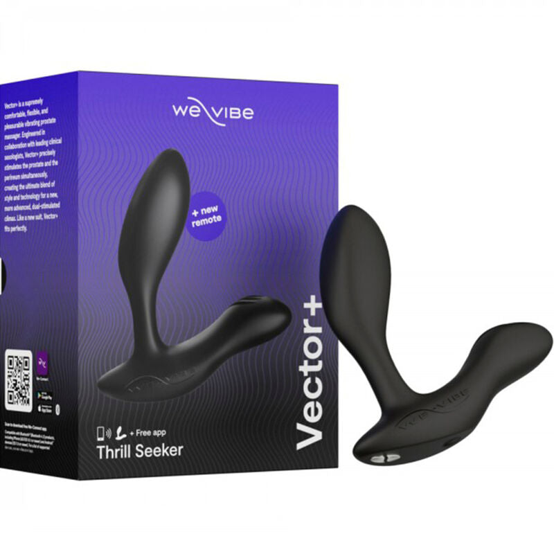 We-Vibe Vector+ Black Prostate Massager | Niks.fi verkkokauppa