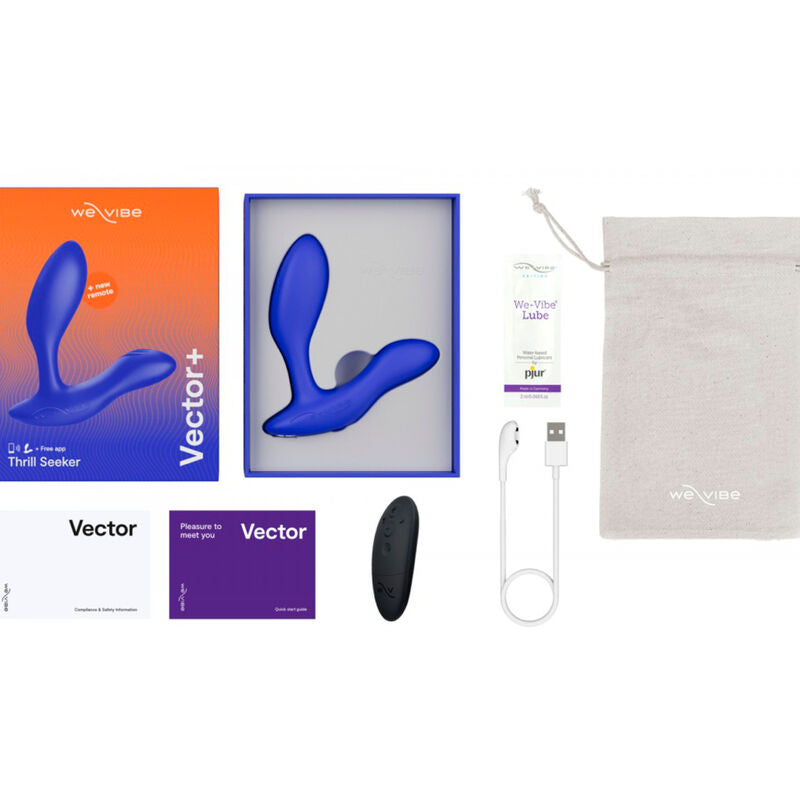 We-Vibe Vector+ Blue Prostate Massager | Niks.fi verkkokauppa