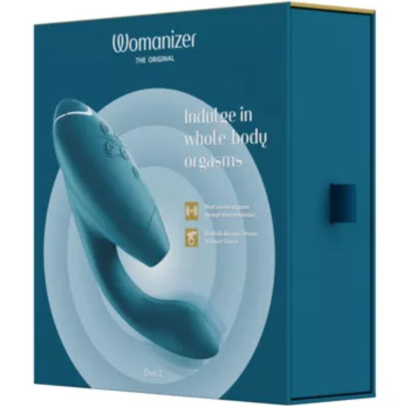 Womanizer Duo 2 Stimulator Blue Petrol | Niks.fi verkkokauppa