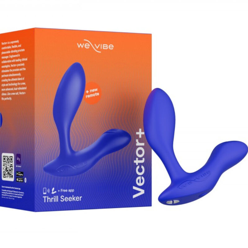 We-Vibe Vector+ Blue Prostate Massager | Niks.fi verkkokauppa