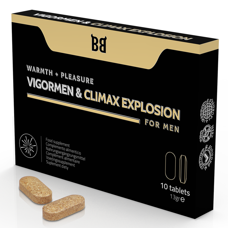 Black Bull Vigormen & Climax Explosion Greater Pleasure For Men 10 Capsules | Niks.fi verkkokauppa