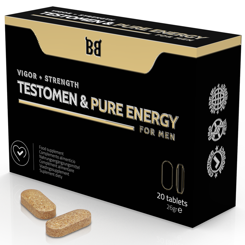 Black Bull Testomen & Pure Energy Enhancer For Men 20 Capsules | Niks.fi verkkokauppa