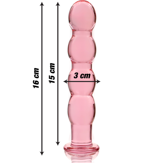 Nebula Dildo Borosilikaattilasi Vaaleanpunainen 16.5 Cm -O- 3.5 Cm | Niks.fi verkkokauppa