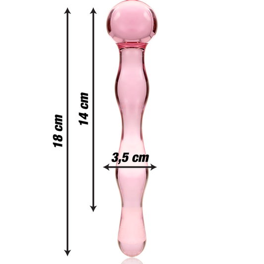 Nebula Dildo Borosilikaattilasi Vaaleanpunainen 18 Cm -O- 3.5 Cm | Niks.fi verkkokauppa