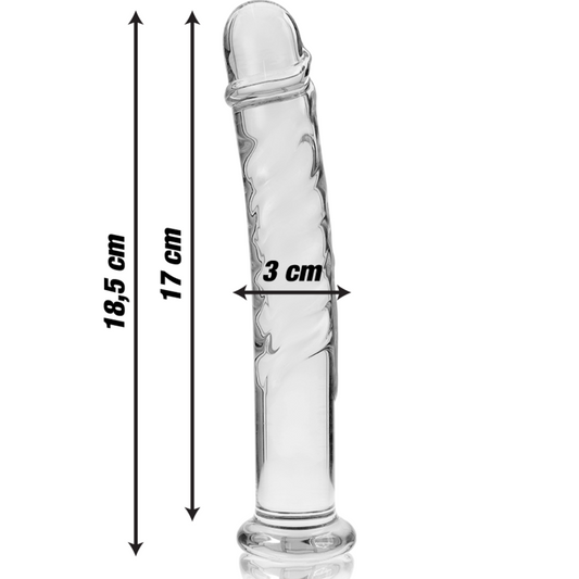Nebula Dildo Borosilikaattilasi Puhdas 18.5 Cm -O- 3 Cm | Niks.fi verkkokauppa