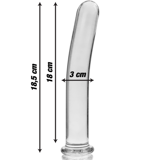 Nebula Dildo Borosilikaattilasi Puhdas 18.5 Cm -O- 3 Cm | Niks.fi verkkokauppa