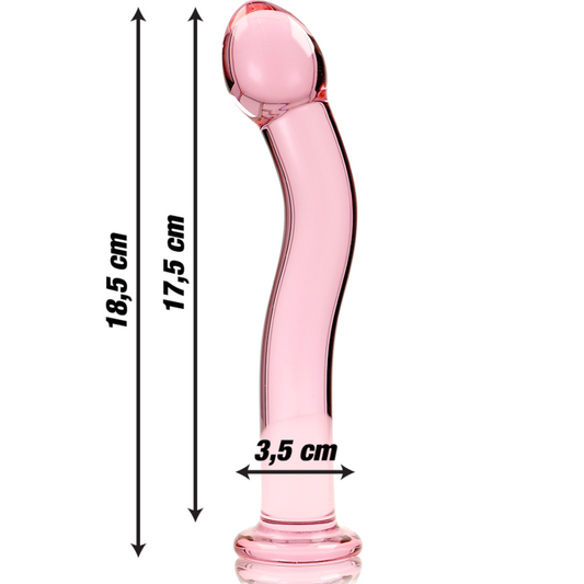 Nebula Dildo Borosilikaattilasi Vaaleanpunainen 18.5 Cm -O- 3.5 Cm | Niks.fi verkkokauppa
