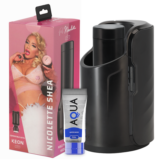 Keon + Feel Nicolette Shea Stroker + Aqua Quality Lubricant 50 Ml | Niks.fi verkkokauppa