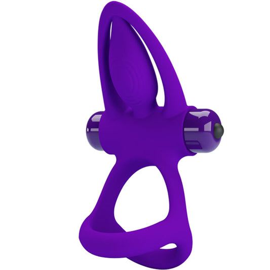 Pretty Love Vibrator Ring 10 Vibrations Violet Silicone | Niks.fi verkkokauppa