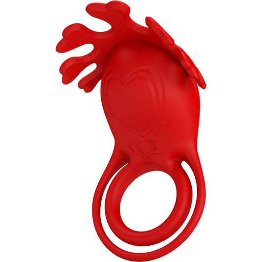 Pretty Love Ruben Vibrator Ring 7 Vibrations Silicone Red | Niks.fi verkkokauppa