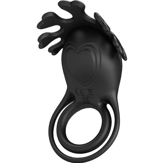Pretty Love Ruben Vibrator Ring 7 Vibrations Black Silicone | Niks.fi verkkokauppa