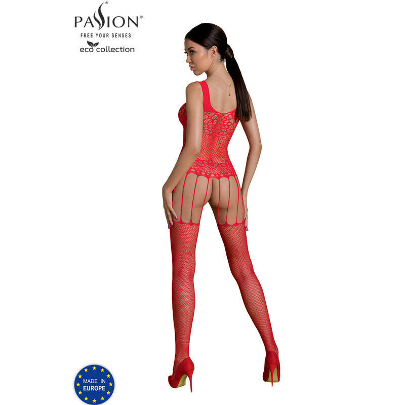 Passion Eco Collection Bodystocking Eco Bs001 Red | Niks.fi verkkokauppa
