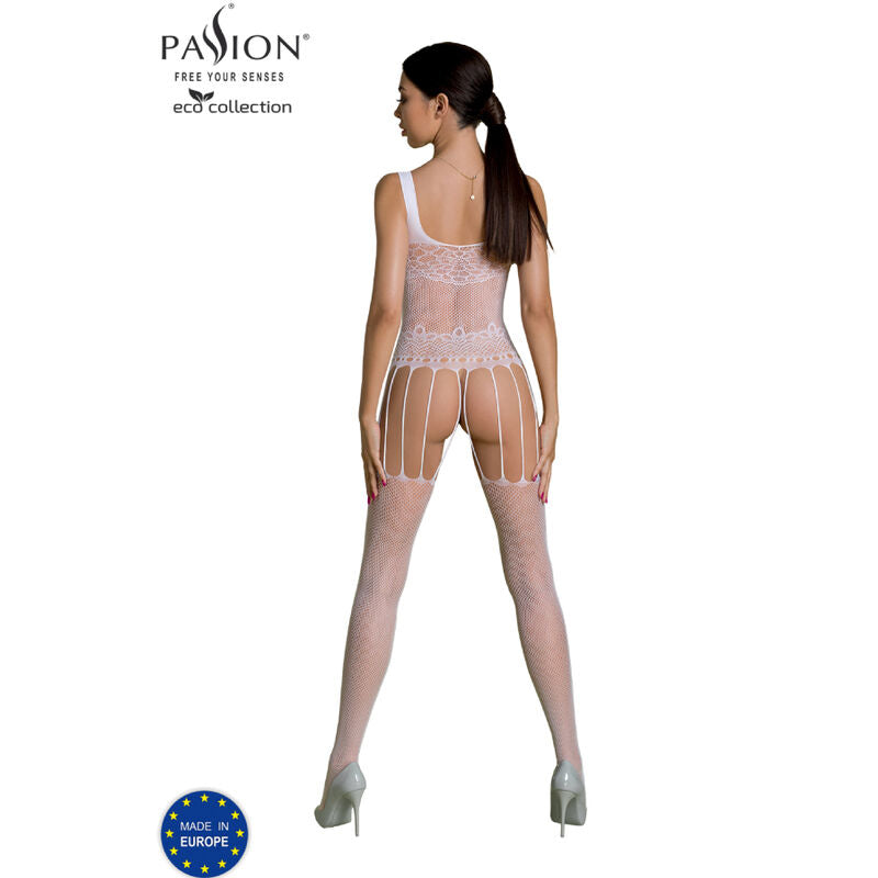 Passion Eco Collection Bodystocking Eco Bs001 White | Niks.fi verkkokauppa