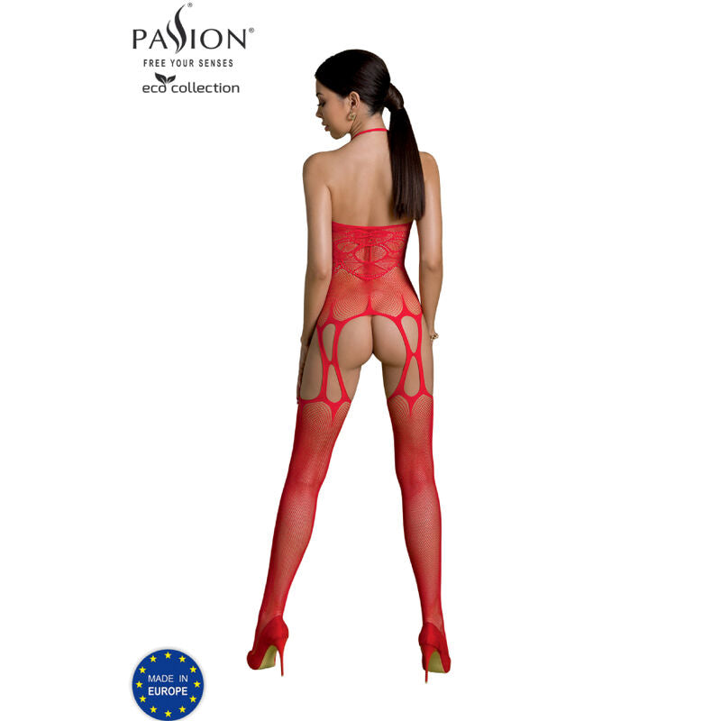 Passion Eco Collection Bodystocking Eco Bs002 Red | Niks.fi verkkokauppa