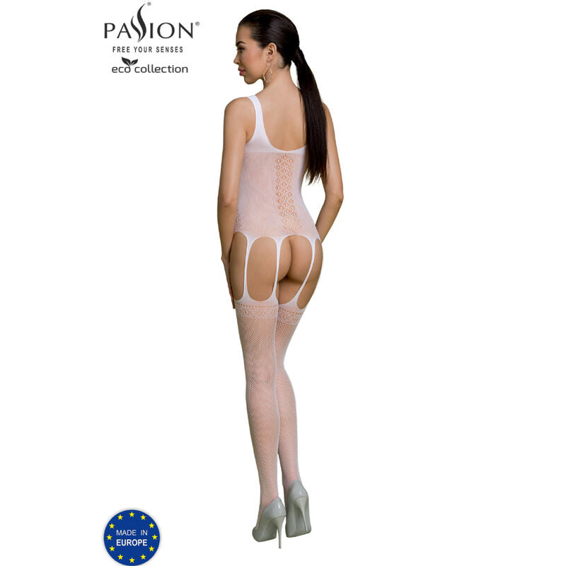 Passion Eco Collection Bodystocking Eco Bs007 White | Niks.fi verkkokauppa