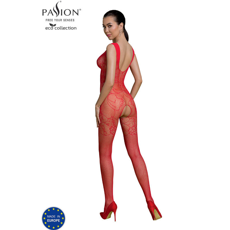 Passion Eco Collection Bodystocking Eco Bs012 Red | Niks.fi verkkokauppa