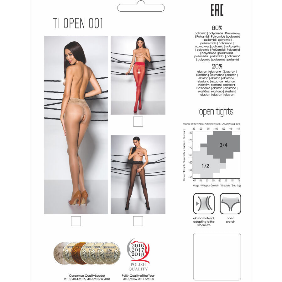 Passion Tiopen 001 Red Tights 1/2 20 Den | Niks.fi verkkokauppa