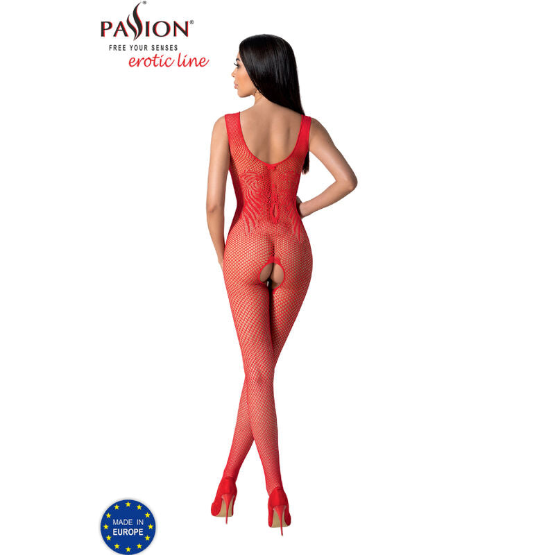 Passion Bs098 Red Bodystocking One Size | Niks.fi verkkokauppa