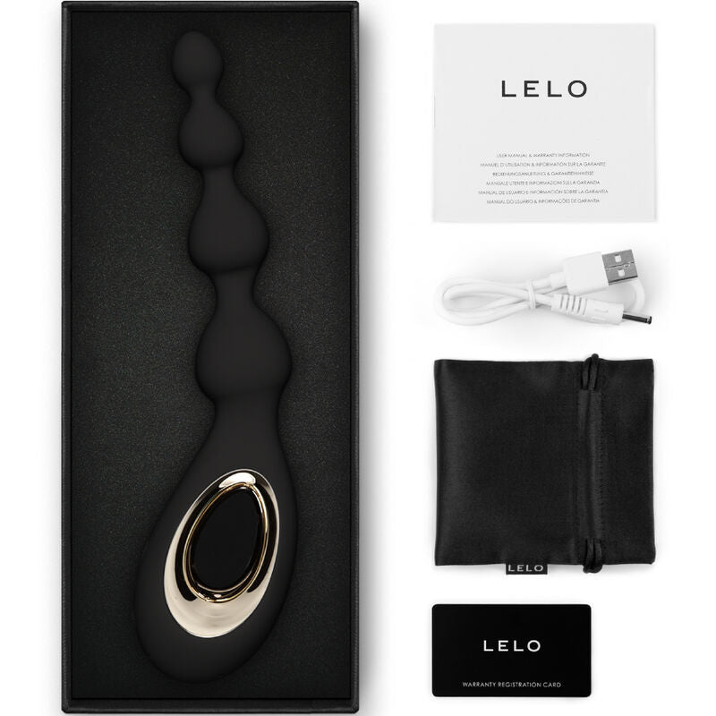 Lelo Soraya Beads Black Anal Massager | Niks.fi verkkokauppa