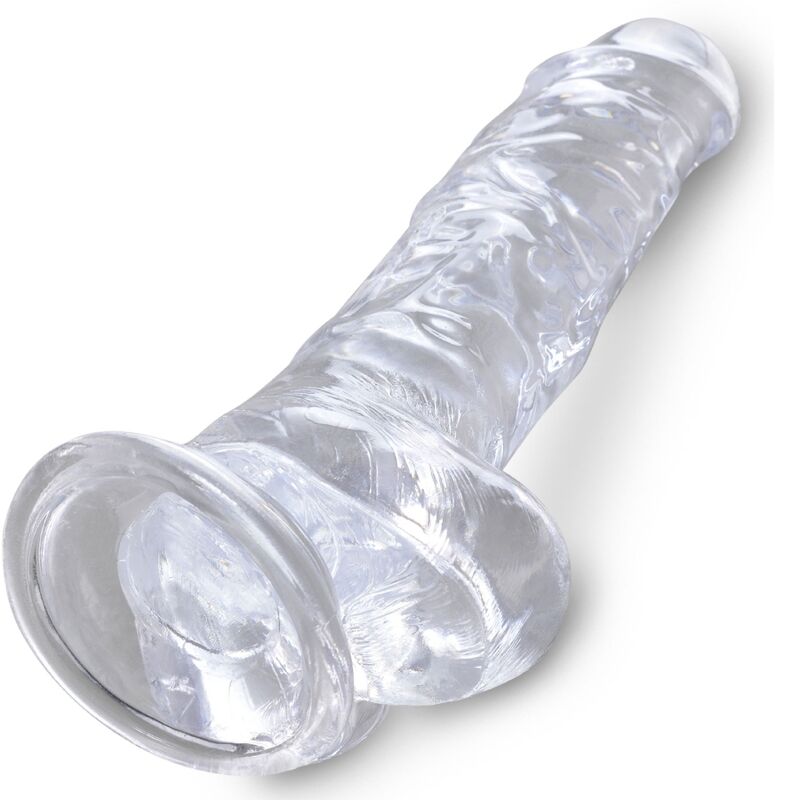 King Cock Clear Realistic Penis With Balls 16.5 Cm Transparent | Niks.fi verkkokauppa
