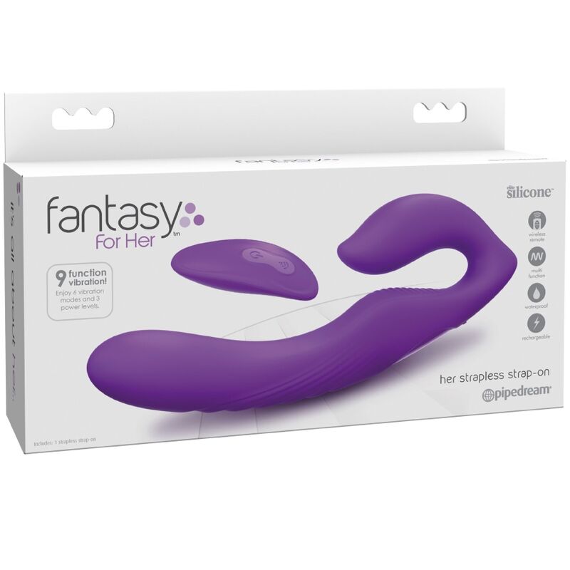 Fantasy For Her Double Penetration Vibrator Remote Control 9 Violet Levels | Niks.fi verkkokauppa