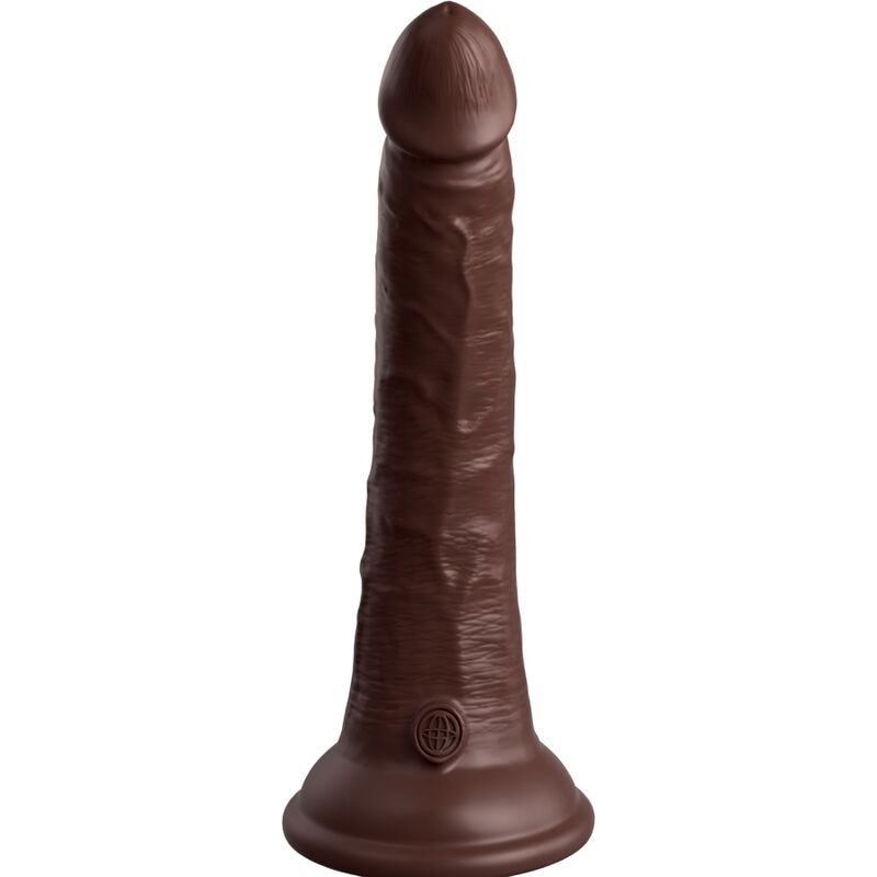 King Cock Elite Realistic Silicone Dildo 17.8 Cm Brown | Niks.fi verkkokauppa