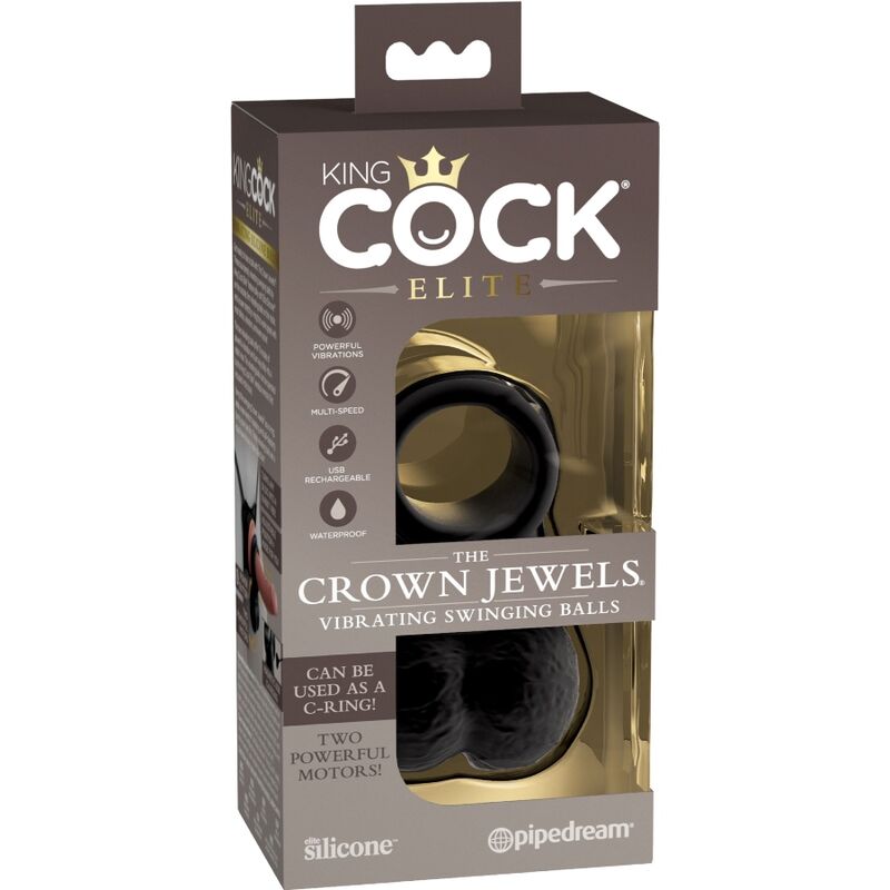 King Cock Elite Ring With Testicle Vibrating Silicone | Niks.fi verkkokauppa