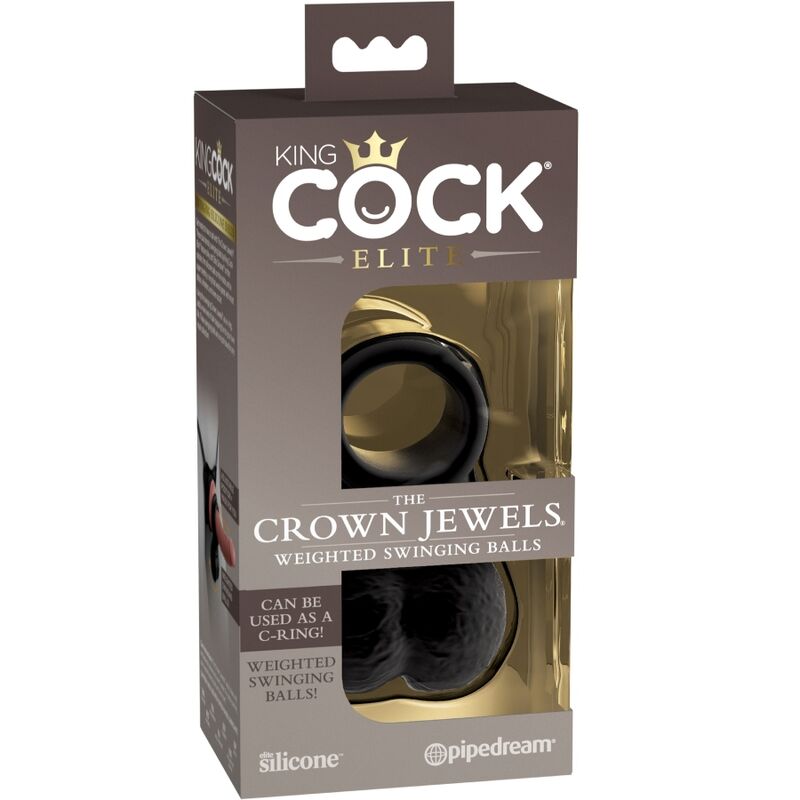 King Cock Elite Ring With Testicle Silicone | Niks.fi verkkokauppa