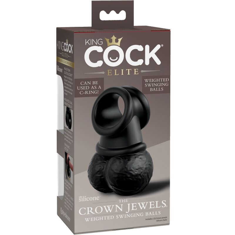 King Cock Elite Ring With Testicle Silicone | Niks.fi verkkokauppa