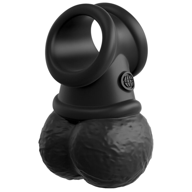 King Cock Elite Deluxe Adjustable Harness Kit Ring With Testicles & Dildo 20.3 Cm | Niks.fi verkkokauppa
