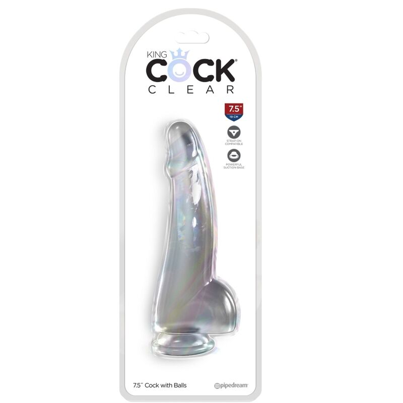 King Cock Clear Dildo With Testicles 15.2 Cm Transparent | Niks.fi verkkokauppa