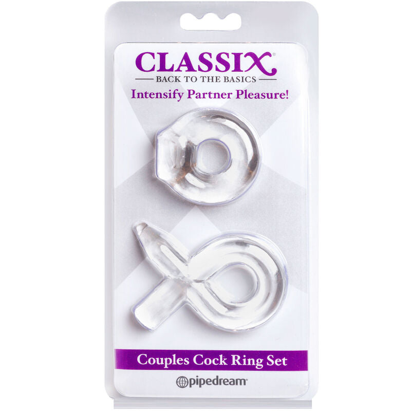 Classix Set For Couples 2 Rings Penis Transparent | Niks.fi verkkokauppa