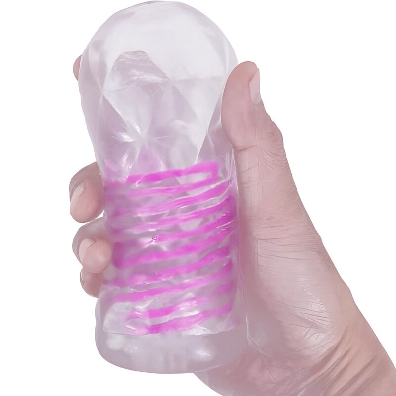 Pretty Love Fantasy Male Masturbator With Internal Spiral And Transparent Balls | Niks.fi verkkokauppa
