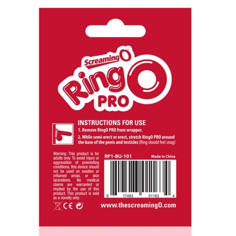 Screaming O Ringo Pro Xl Red Ring | Niks.fi verkkokauppa
