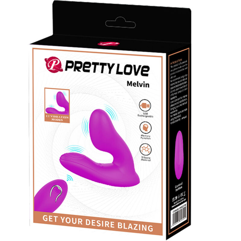 Pretty Love Melvin Clitoris Massager With Remote Control | Niks.fi verkkokauppa