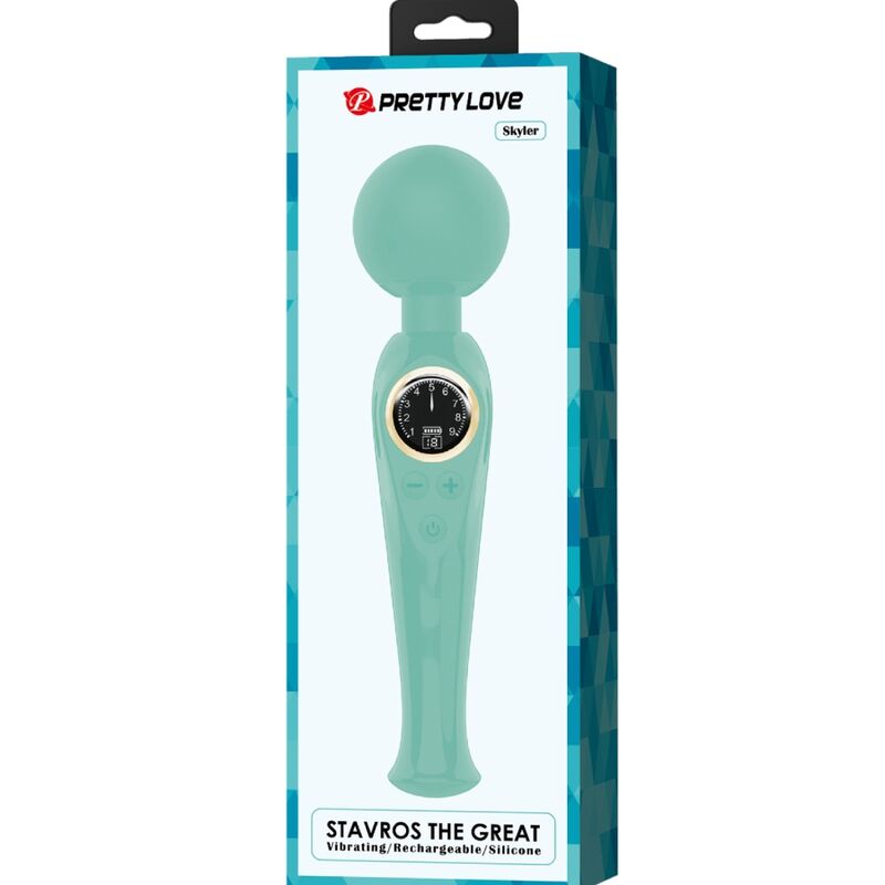 Pretty Love Skyler Green Wand Vibrator | Niks.fi verkkokauppa
