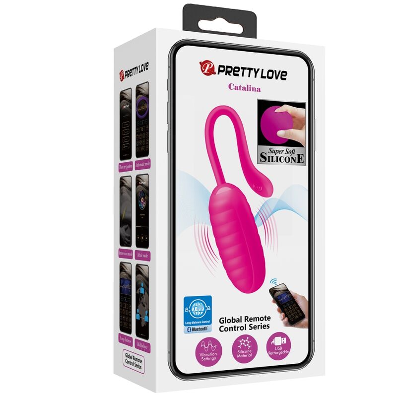 Pretty Love Catalina Pink Rechargeable Vibrating Egg | Niks.fi verkkokauppa