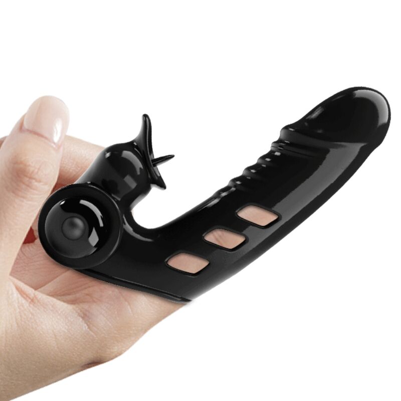 Pretty Love Corbin Black Vibrator Finger Cover | Niks.fi verkkokauppa