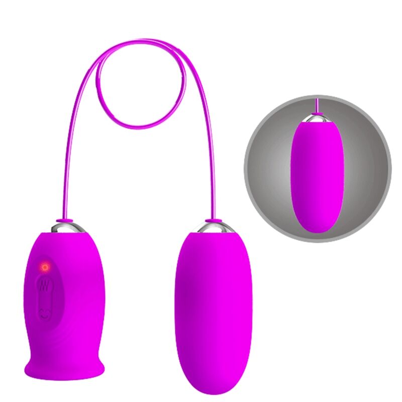 Pretty Love Daisy Dual Egg Rechargeable Vibrator Purple | Niks.fi verkkokauppa