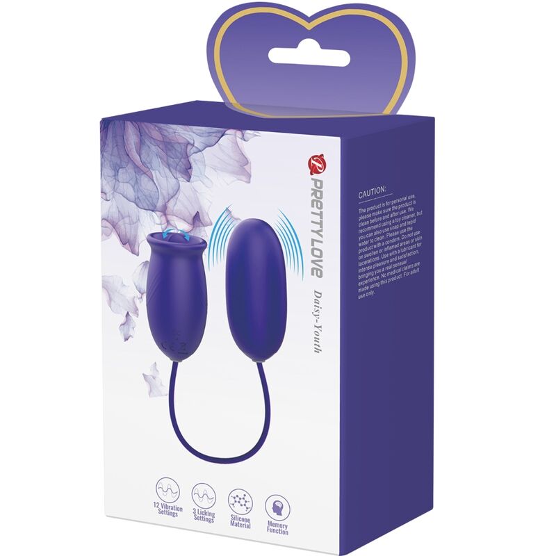 Pretty Love Daisy Youth Violet Rechargeable Vibrator Stimulator | Niks.fi verkkokauppa