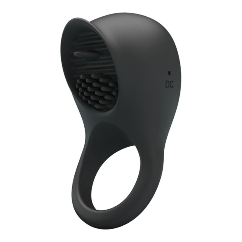 Pretty Love Vibrating Penis Ring With Black Tongue | Niks.fi verkkokauppa