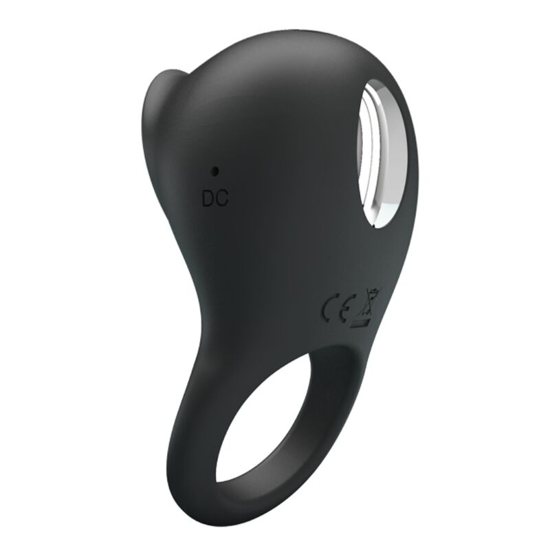 Pretty Love Vibrating Penis Ring With Black Tongue | Niks.fi verkkokauppa