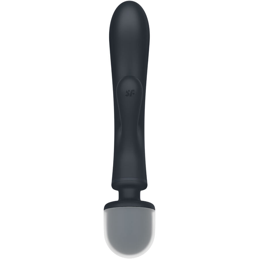 Satisfyer Triple Lover Rabbit Vibrator Massager Grey | Niks.fi verkkokauppa